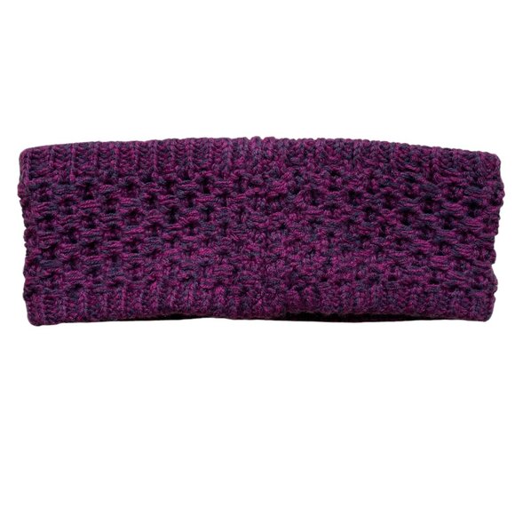 Adidas Crestline Waffle Knit Fleece Lined Headband Purple Gorpcore Sporty Ski-OS - Picture 8 of 9
